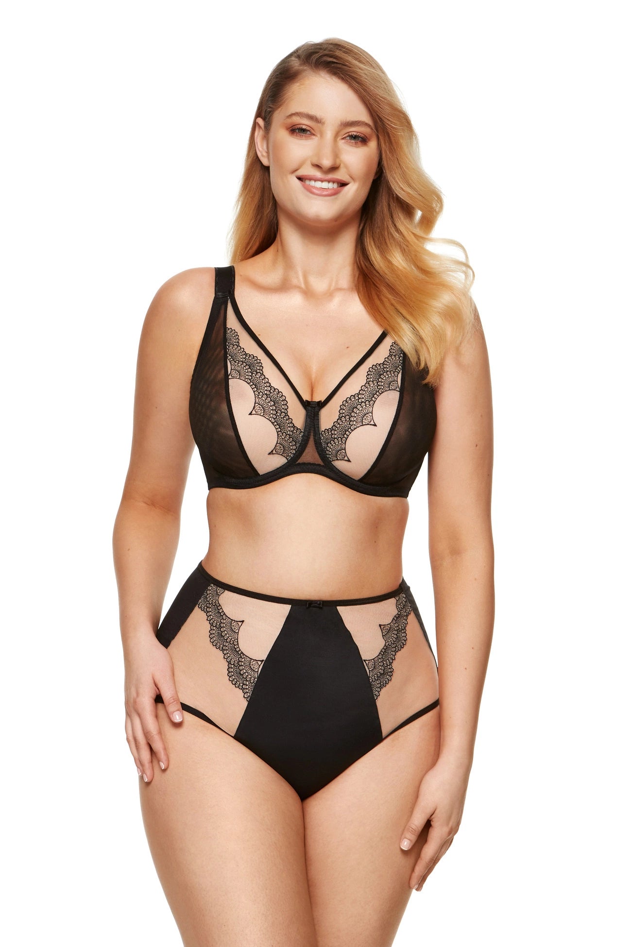 Heidi soft embroidered bra black (Discount Group A) | Gorteks | MySalvio