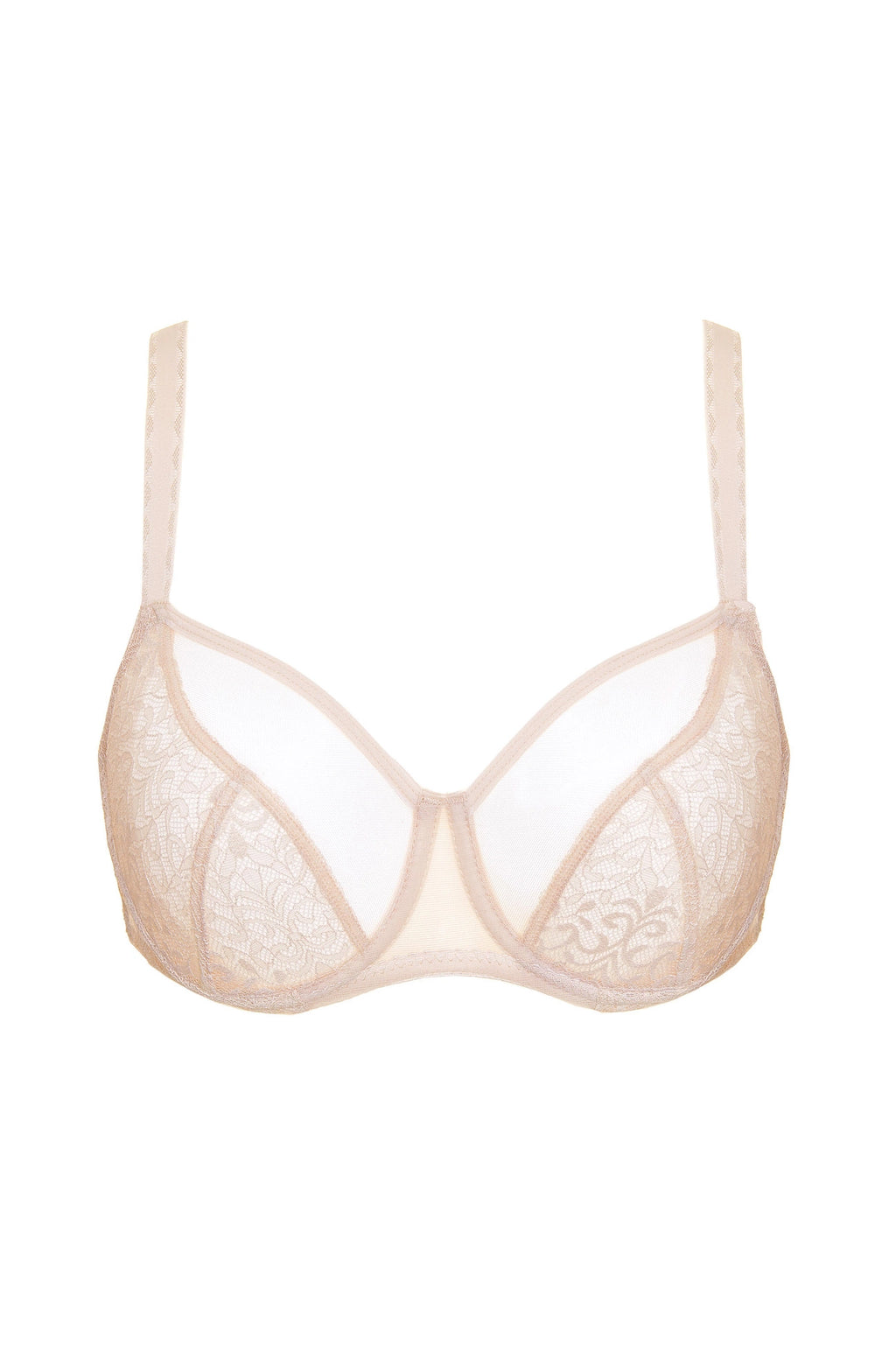 Gabi beige soft lace bra (plus size) (Discount Group A) | Gorteks | MySalvio