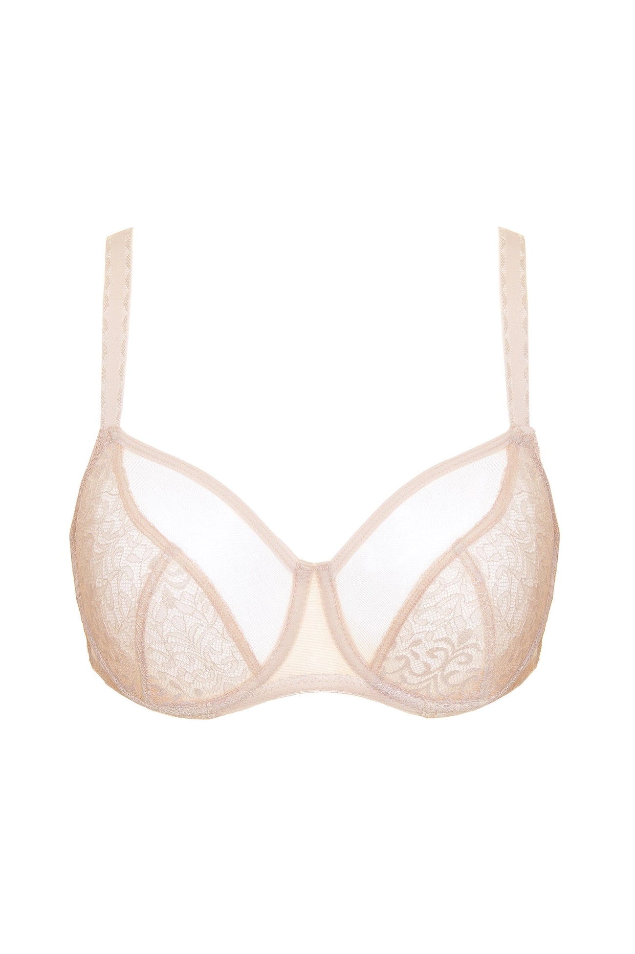 Gabi beige soft lace bra (plus size) (Discount Group A) | Gorteks | MySalvio
