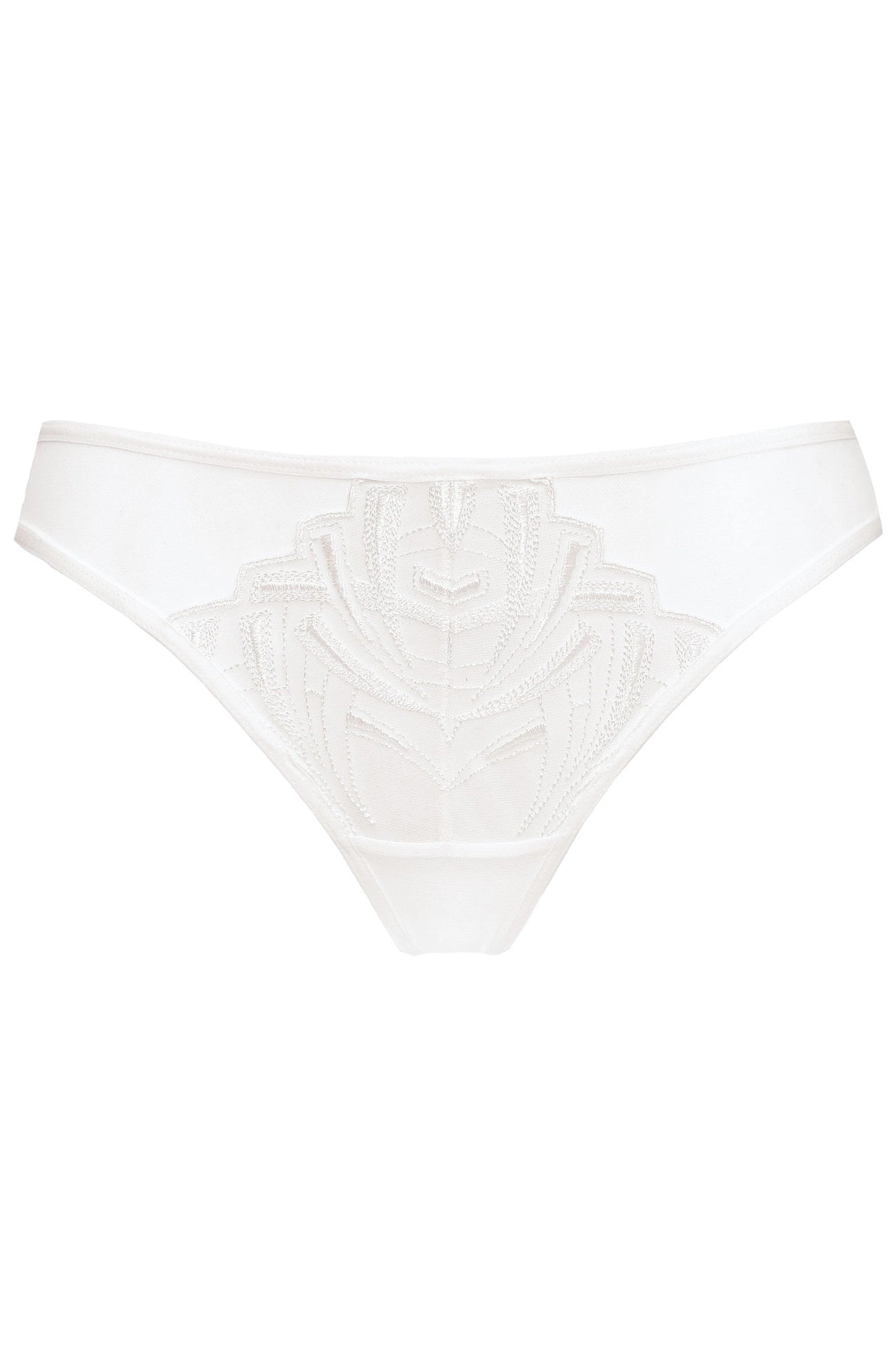 Angel white embroidered thongs (Discount Group B) | Gorteks | MySalvio