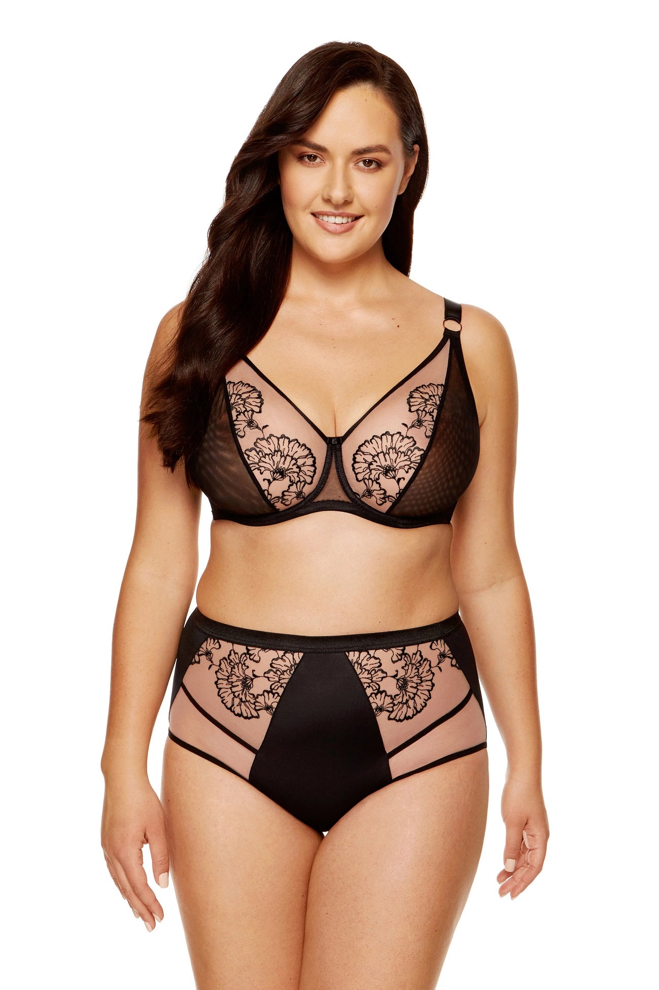 Kala floral soft bra (black) (Discount Group A) | Gorteks | MySalvio