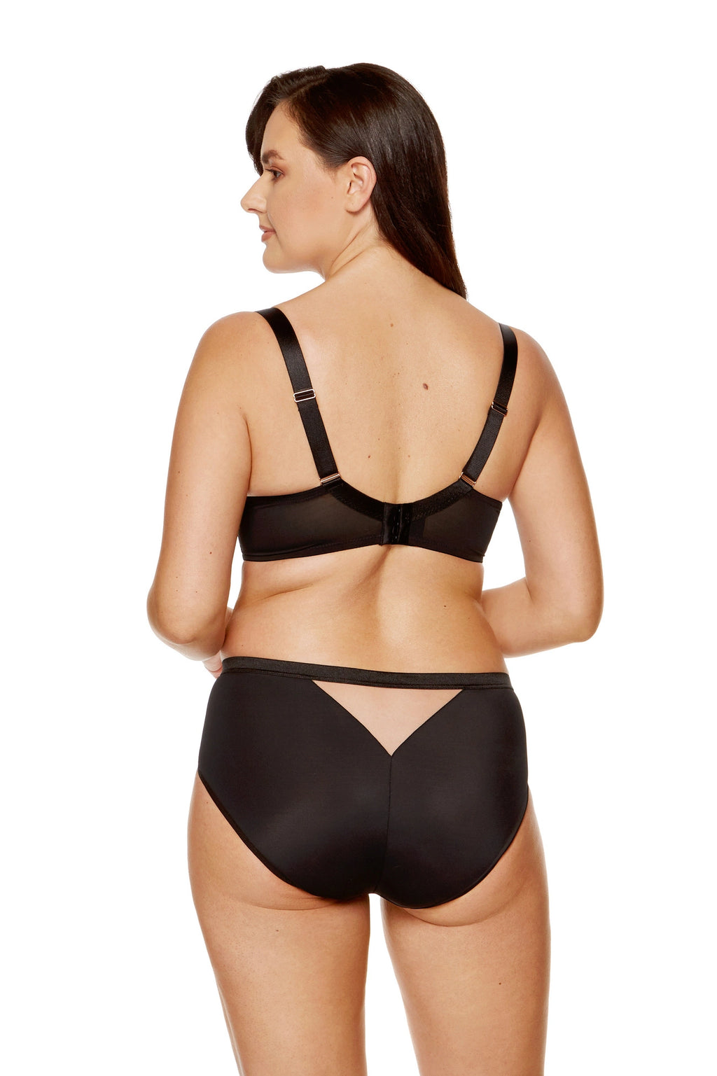 Kala black briefs with floral embroidery (Discount Group B) | Gorteks | MySalvio
