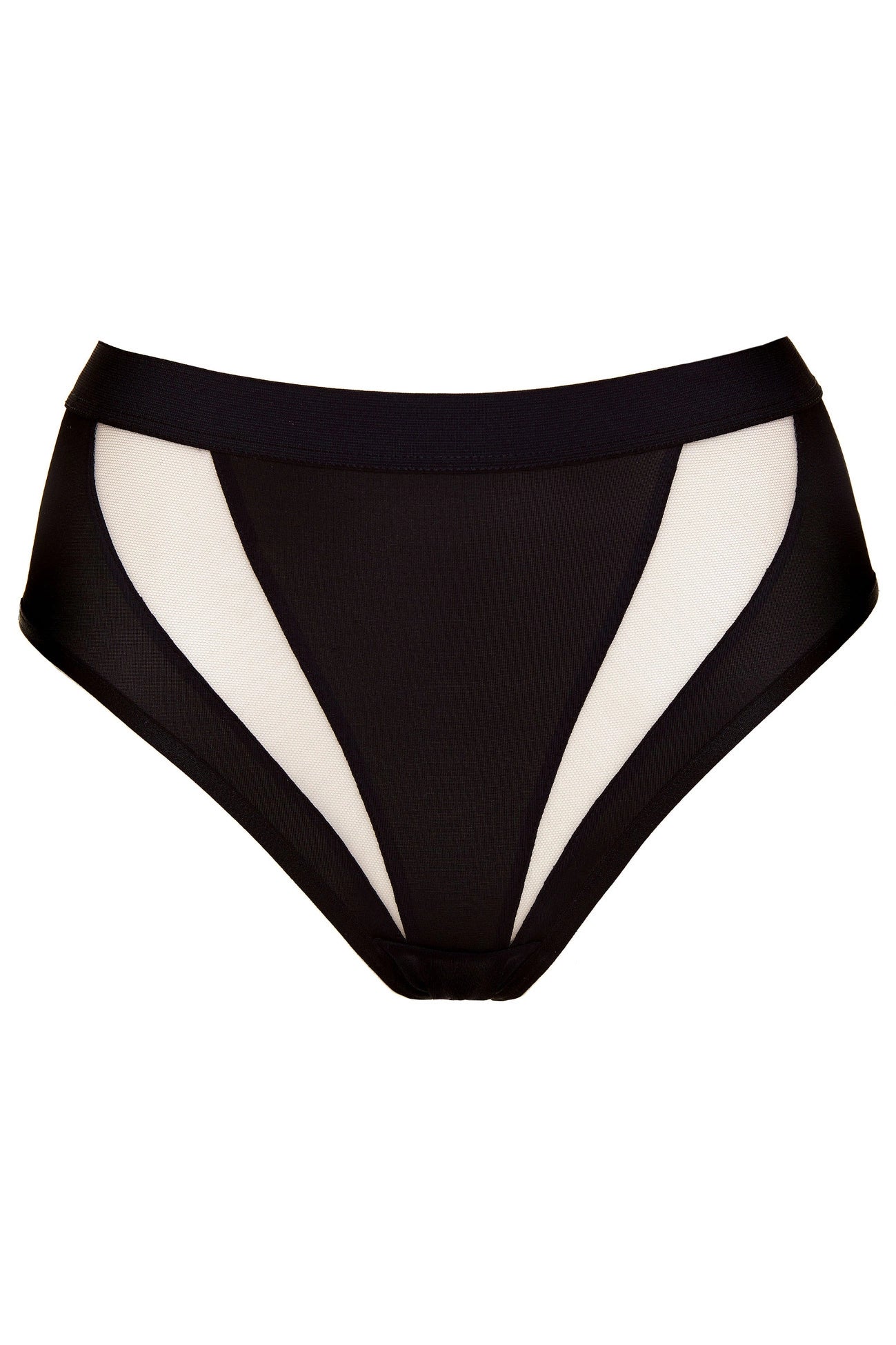 Merida briefs with wide waistband black-beige (Discount Group B) | Gorteks | MySalvio