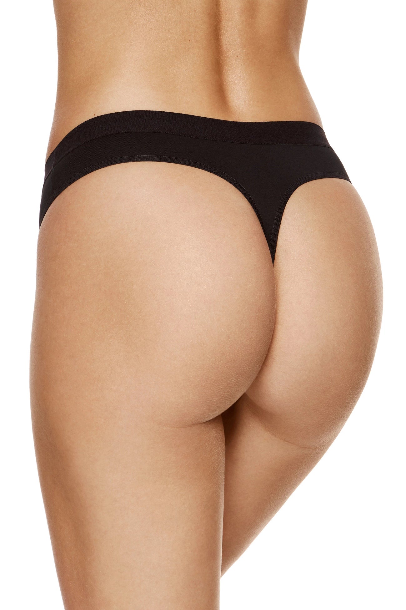Alana cotton thongs 3-pack black color (Discount Group A) | Gorteks | MySalvio