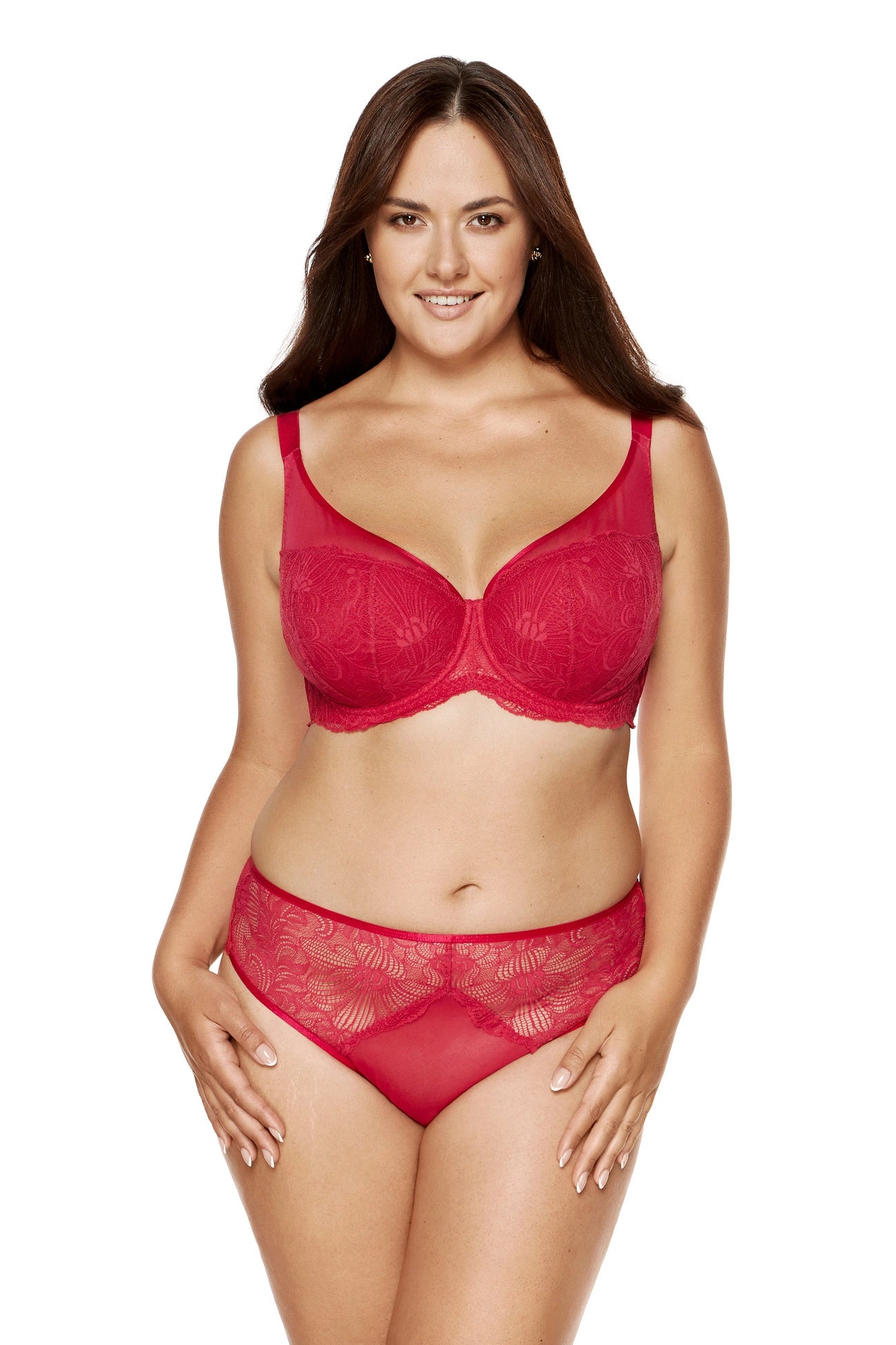Rouge padded lace bra red (Discount Group A) | Gorteks | MySalvio
