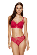 Rouge padded lace bra red (Discount Group A) | Gorteks | MySalvio