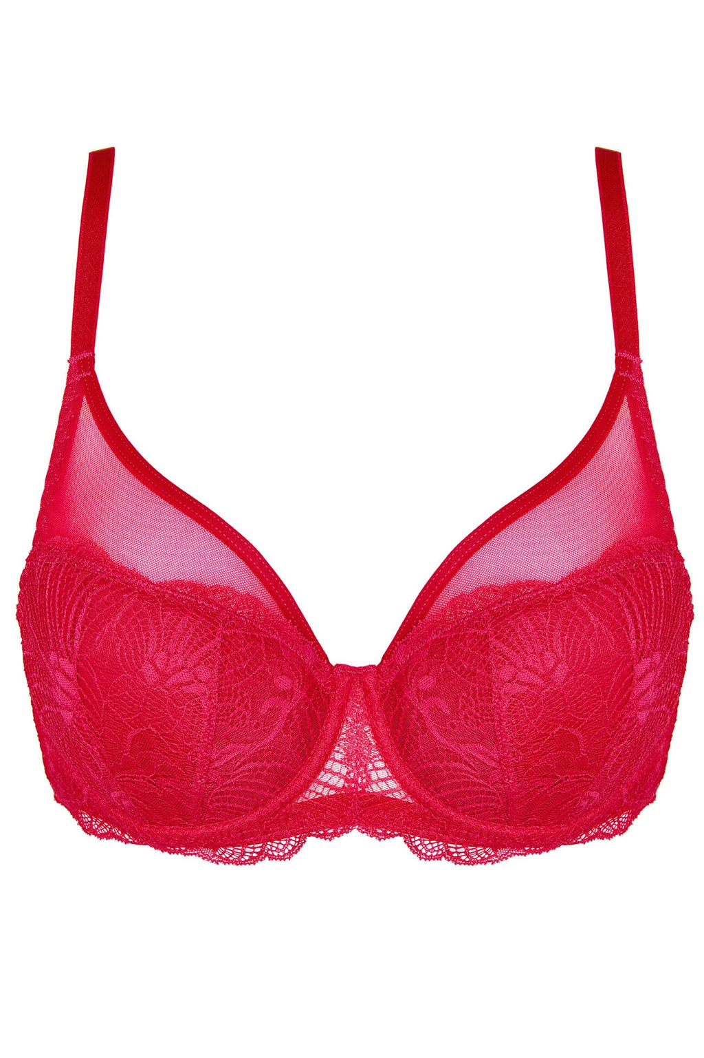 Rouge padded lace bra red (Discount Group A) | Gorteks | MySalvio