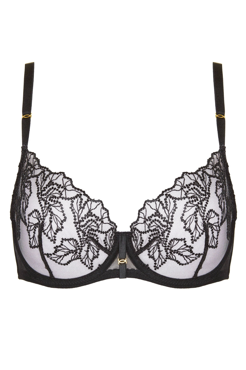 Madame soft embroidered bra black (Discount Group B) | Gorteks | MySalvio
