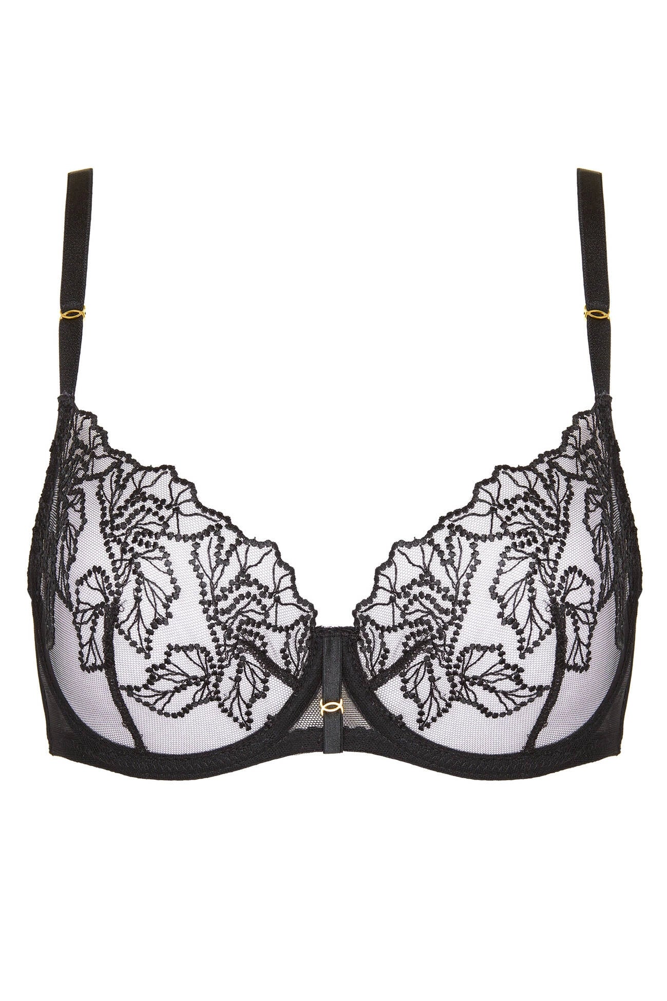 Madame soft embroidered bra black (Discount Group B) | Gorteks | MySalvio