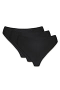 Blanca seamless black thongs (3-pack) (Discount Group A) | Gorteks | MySalvio