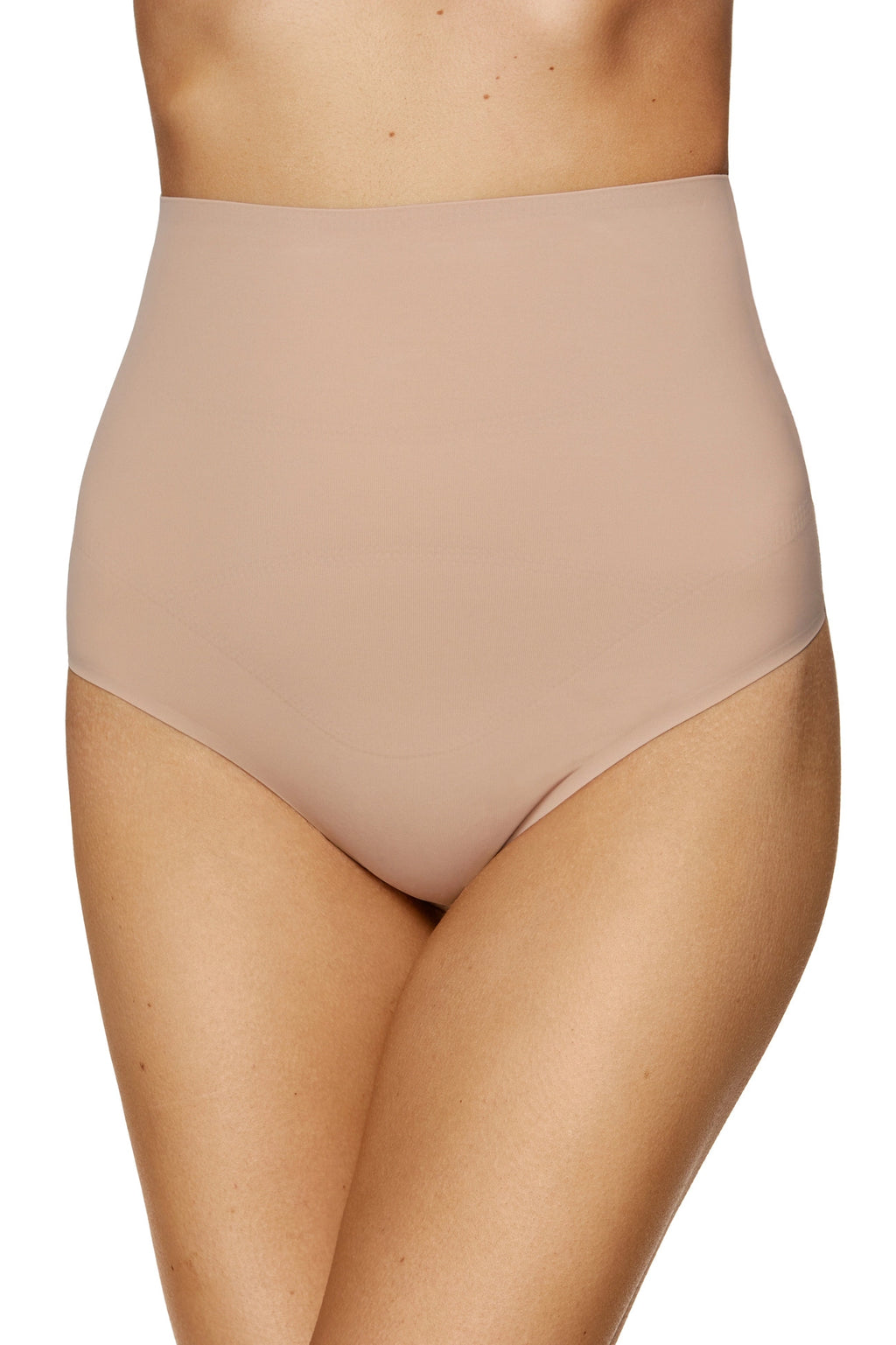 Maria beige high-waisted shaping thong (Discount Group A) | Gorteks | MySalvio
