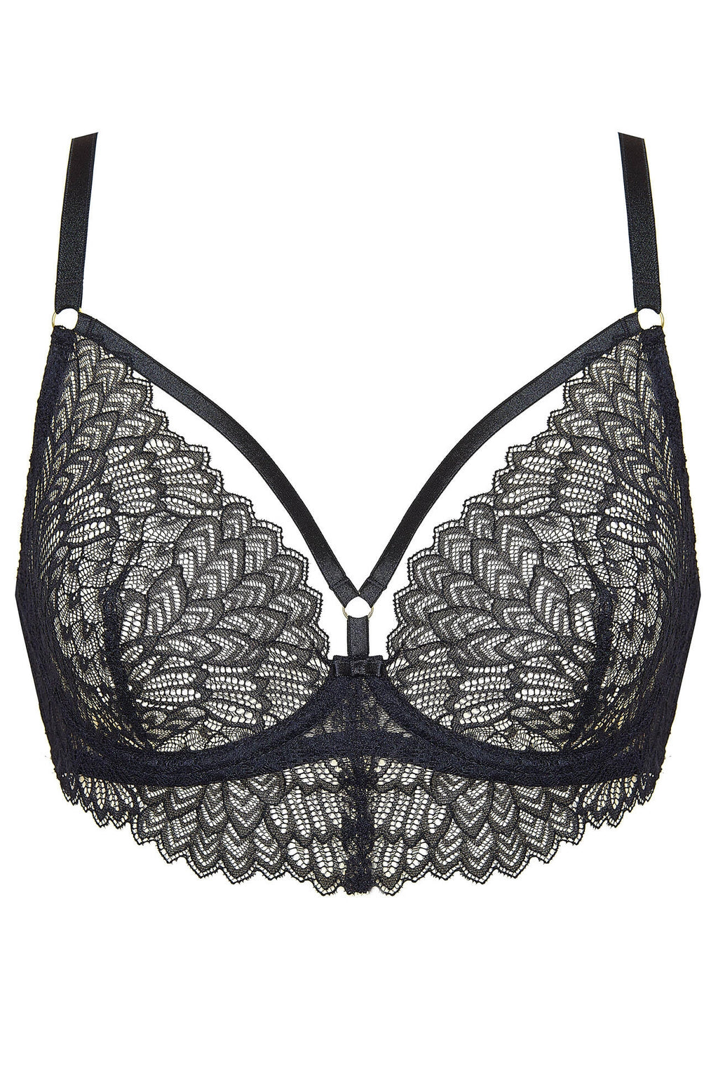 Celeste black soft bra with straps (Discount Group B) | Gorteks | MySalvio