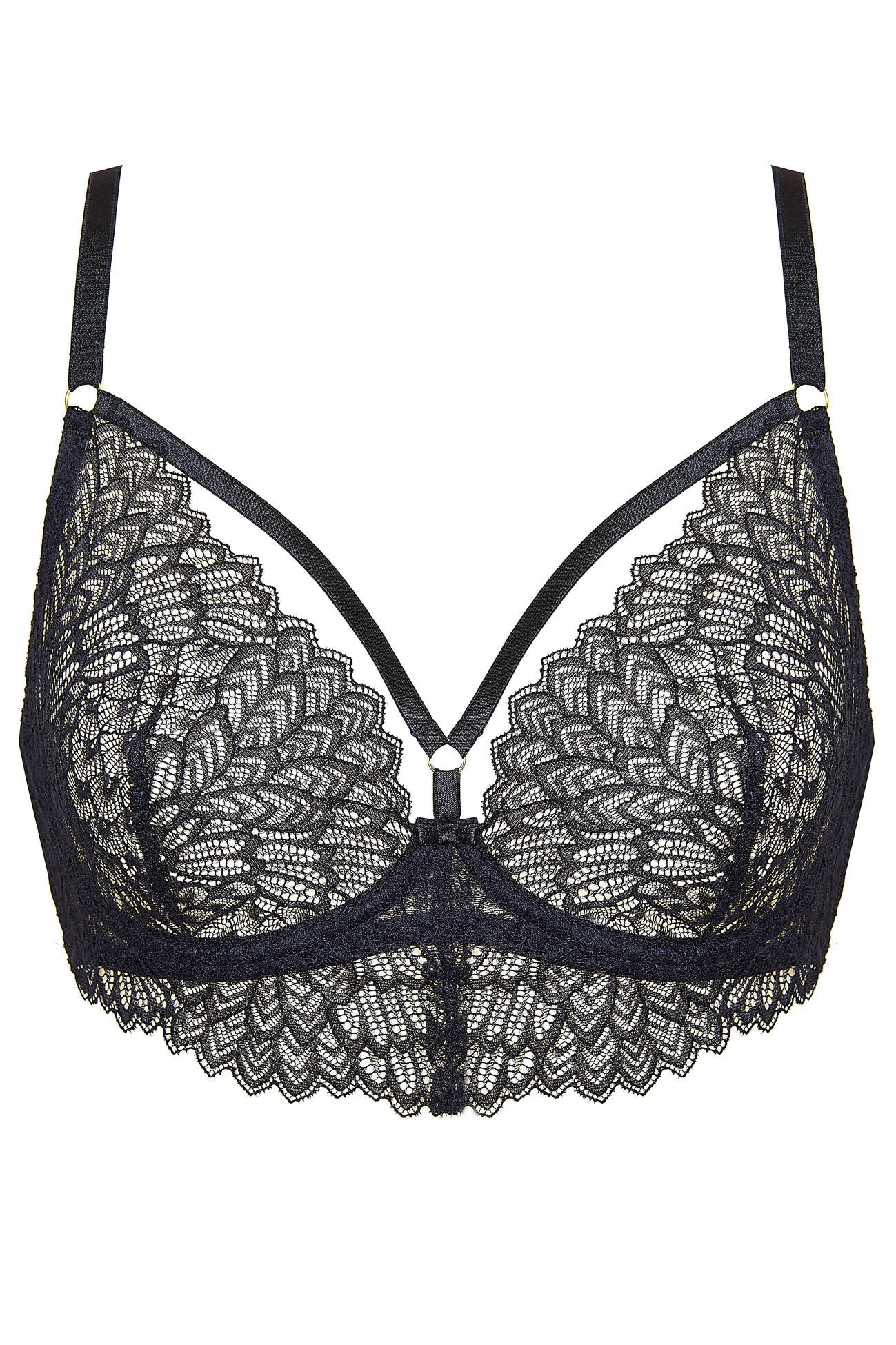 Celeste black soft bra with straps (Discount Group B) | Gorteks | MySalvio