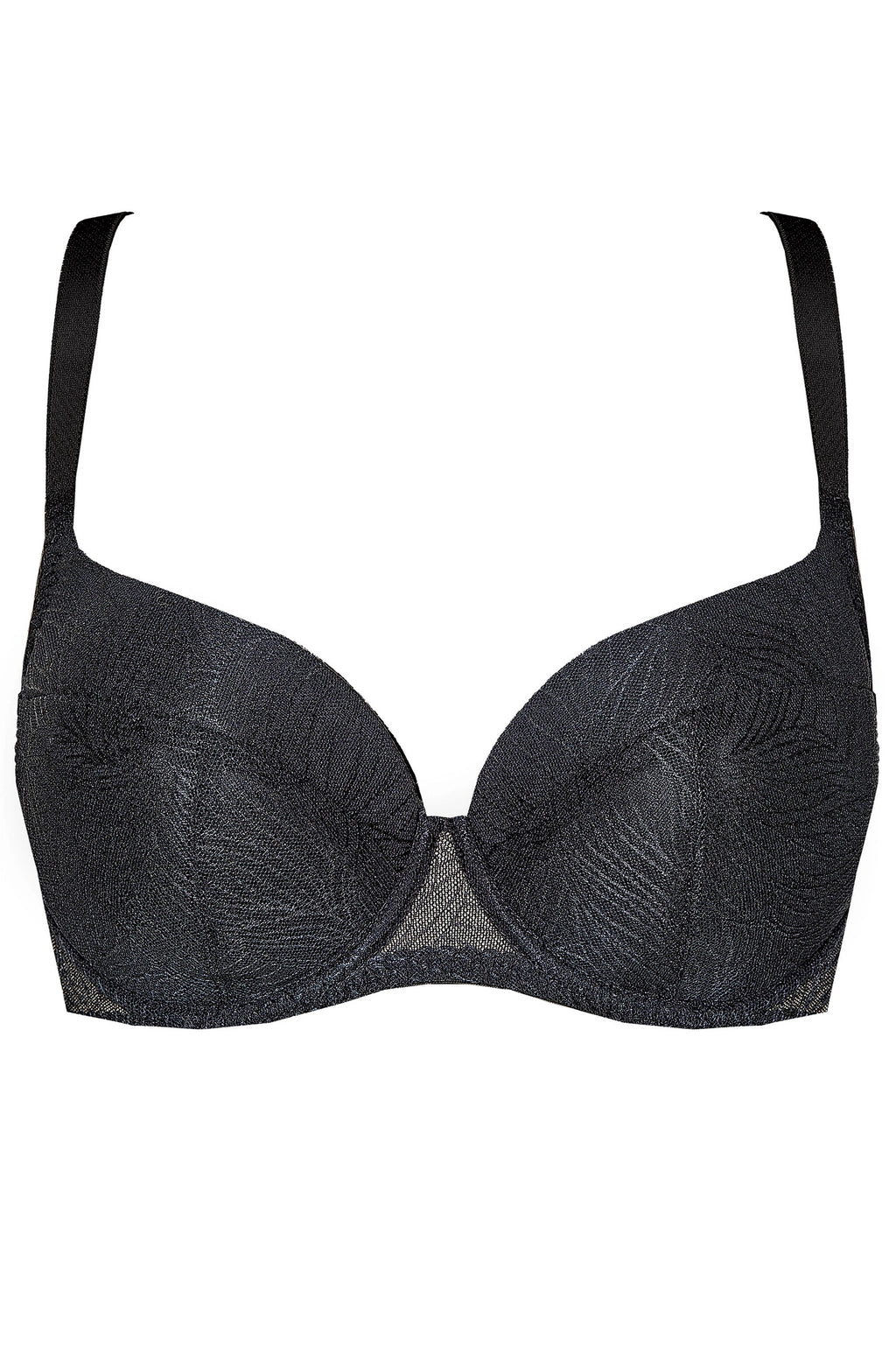 Cate padded bra with lace black (Discount Group B) | Gorteks | MySalvio