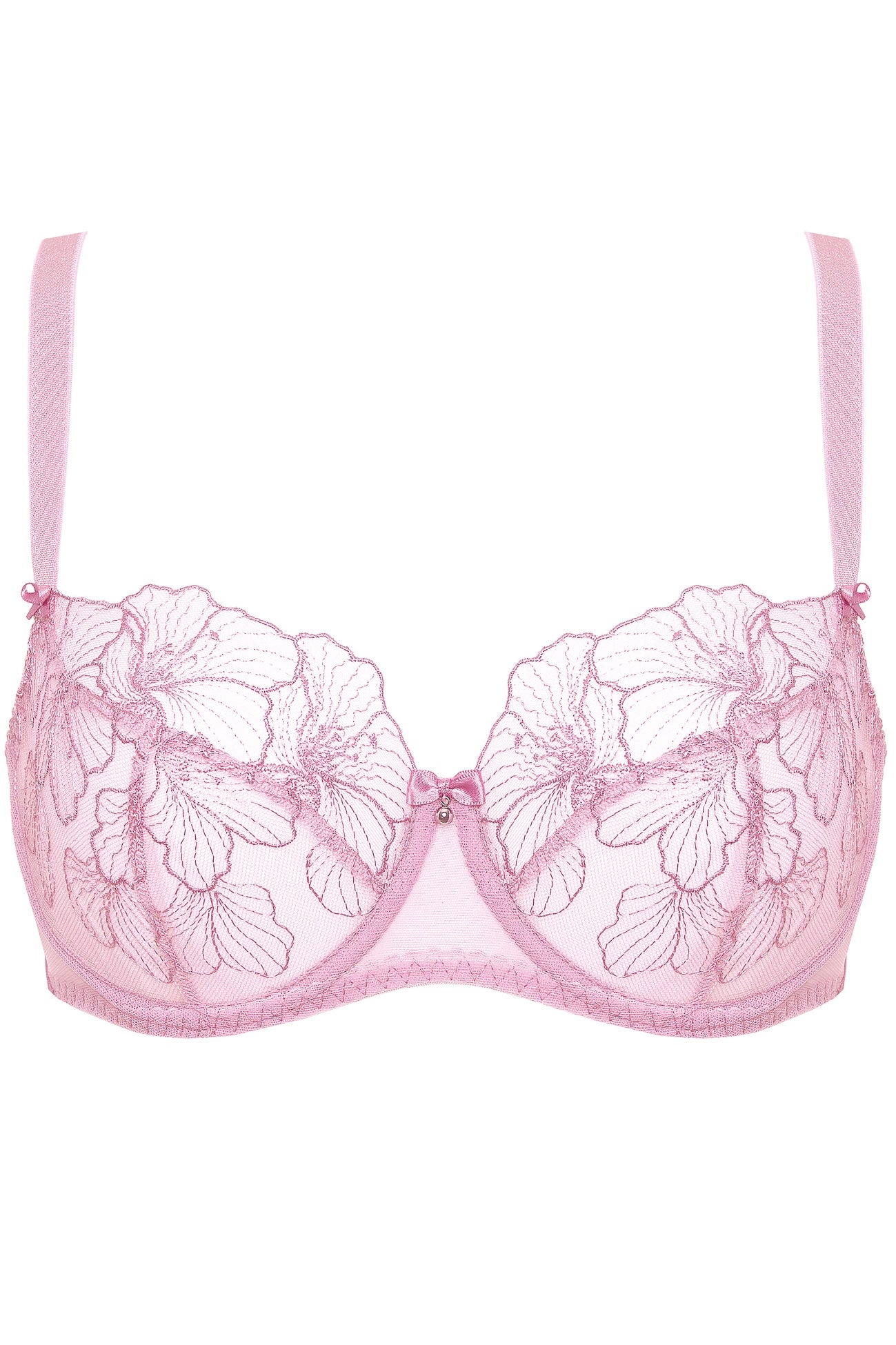 Bloom soft bra with embroidery pink (Discount Group A) | Gorteks | MySalvio