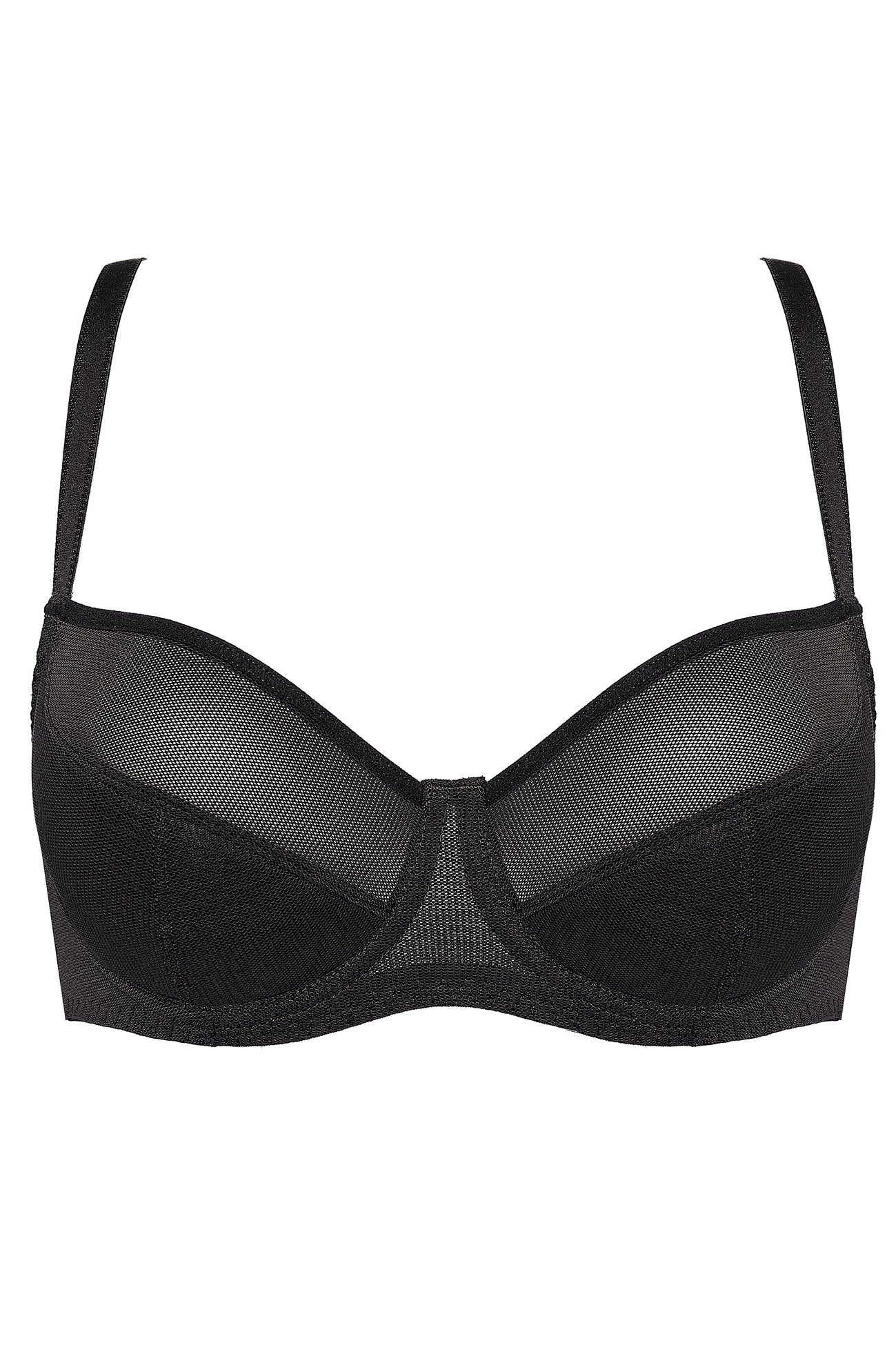 Rene semi-padded bra black (Discount Group A) | Gorteks | MySalvio