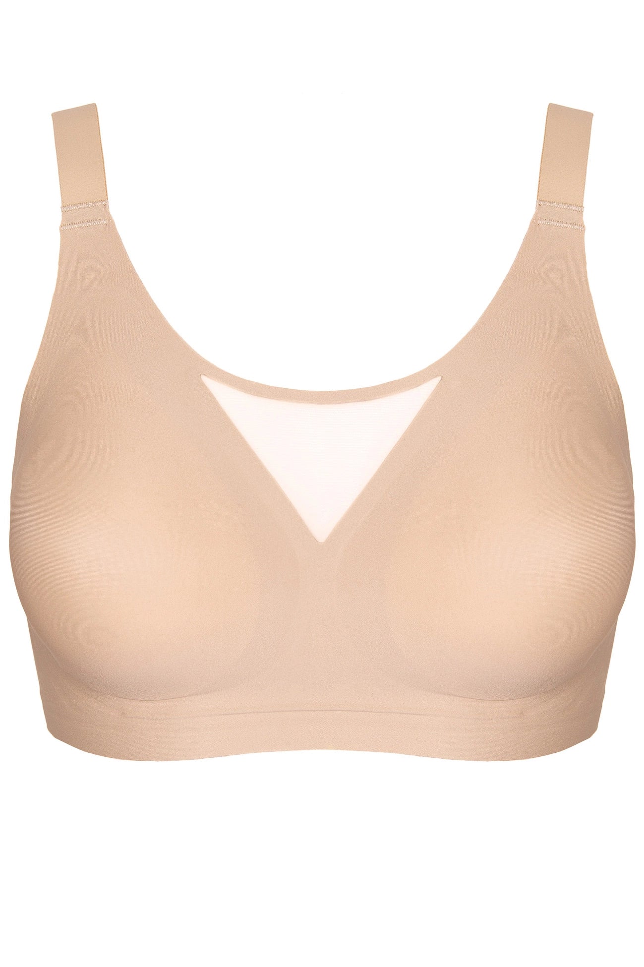 Misty soft non-wired bra plus size (beige) (Discount Group A) | Gorteks | MySalvio