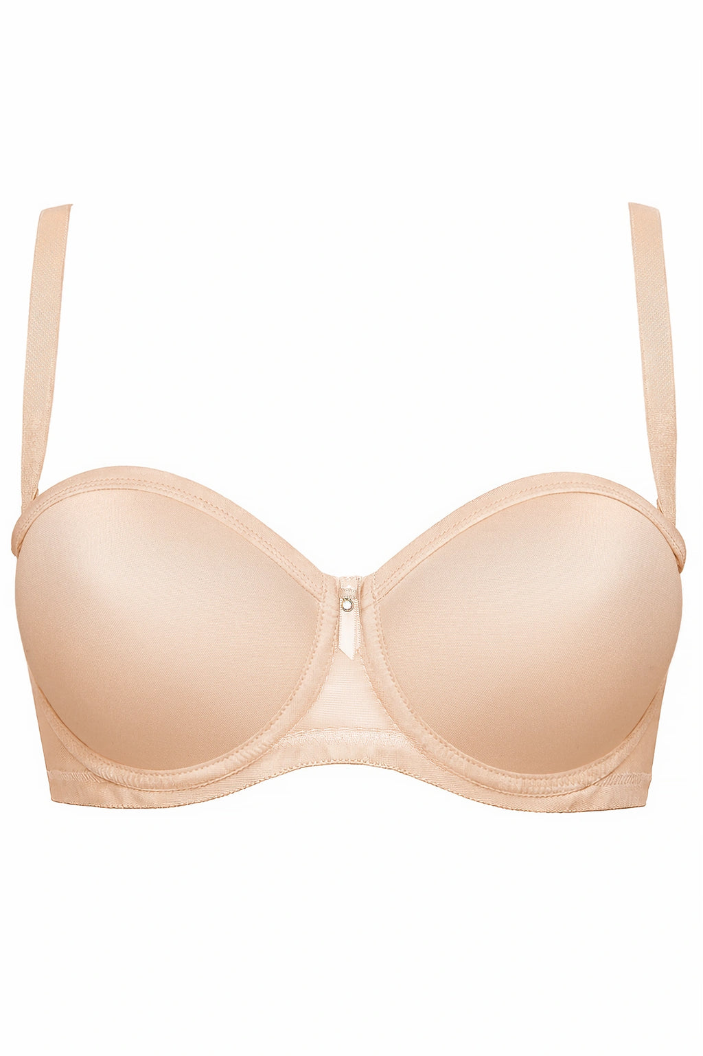 Beige Padded Strapless Bra Libra | Gorteks | MySalvio