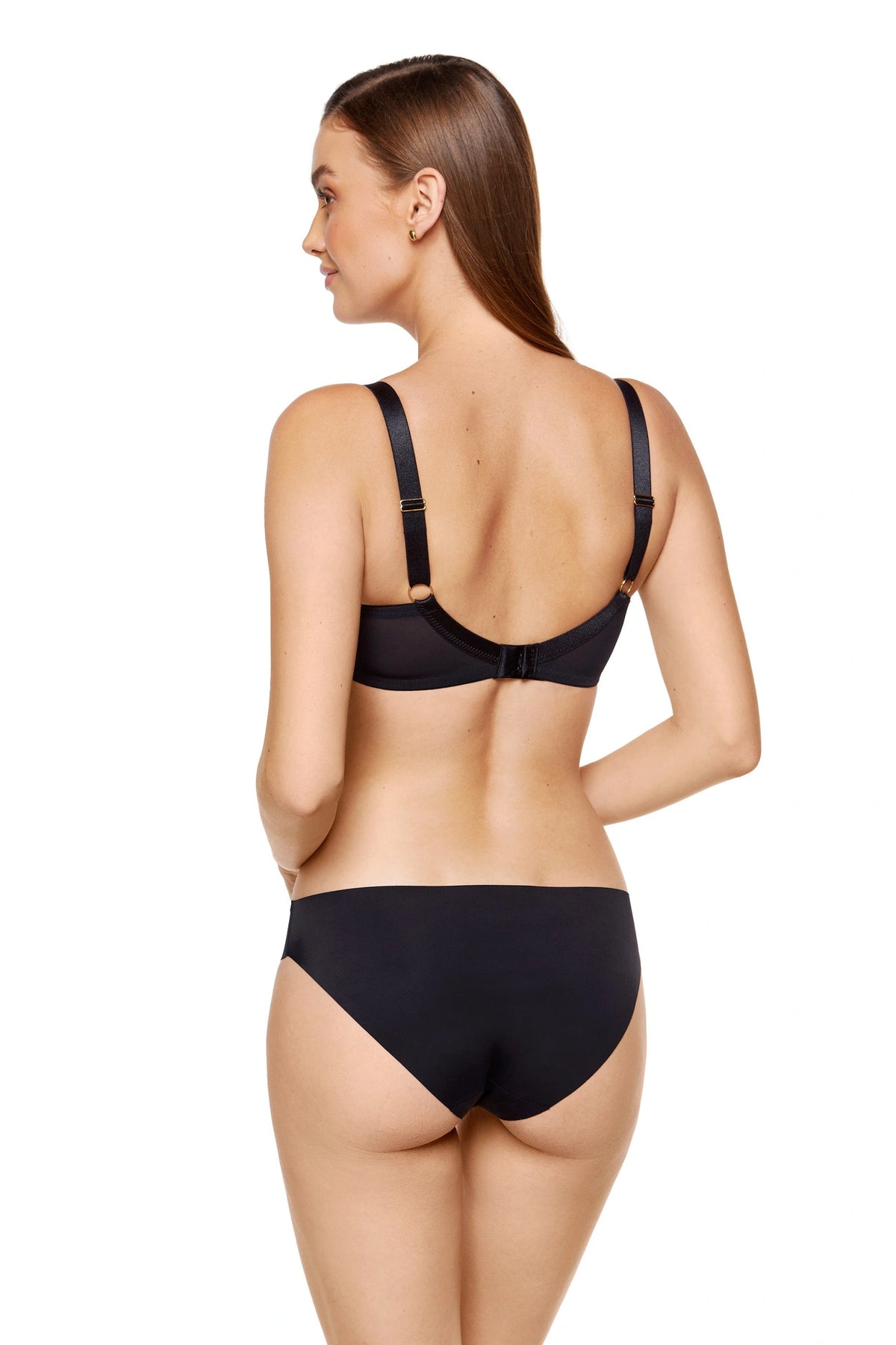 Black Soft Embroidered Bra Linea | Gorteks | MySalvio